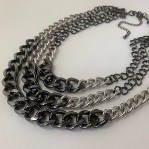 Chain-link 3-Strand Necklace